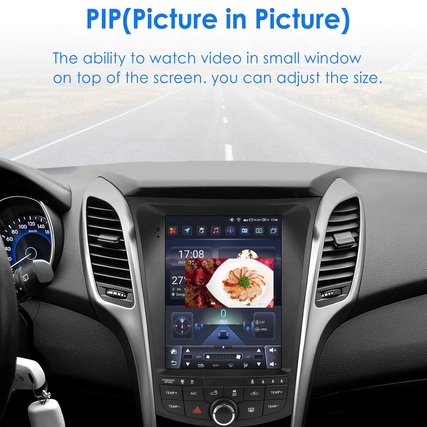 Hyundai I30 GD Elantra GT 2011 - 2017 9,7" Android 14 Carplay Android auto wireless wifi bt gps 4g AUTM26P7