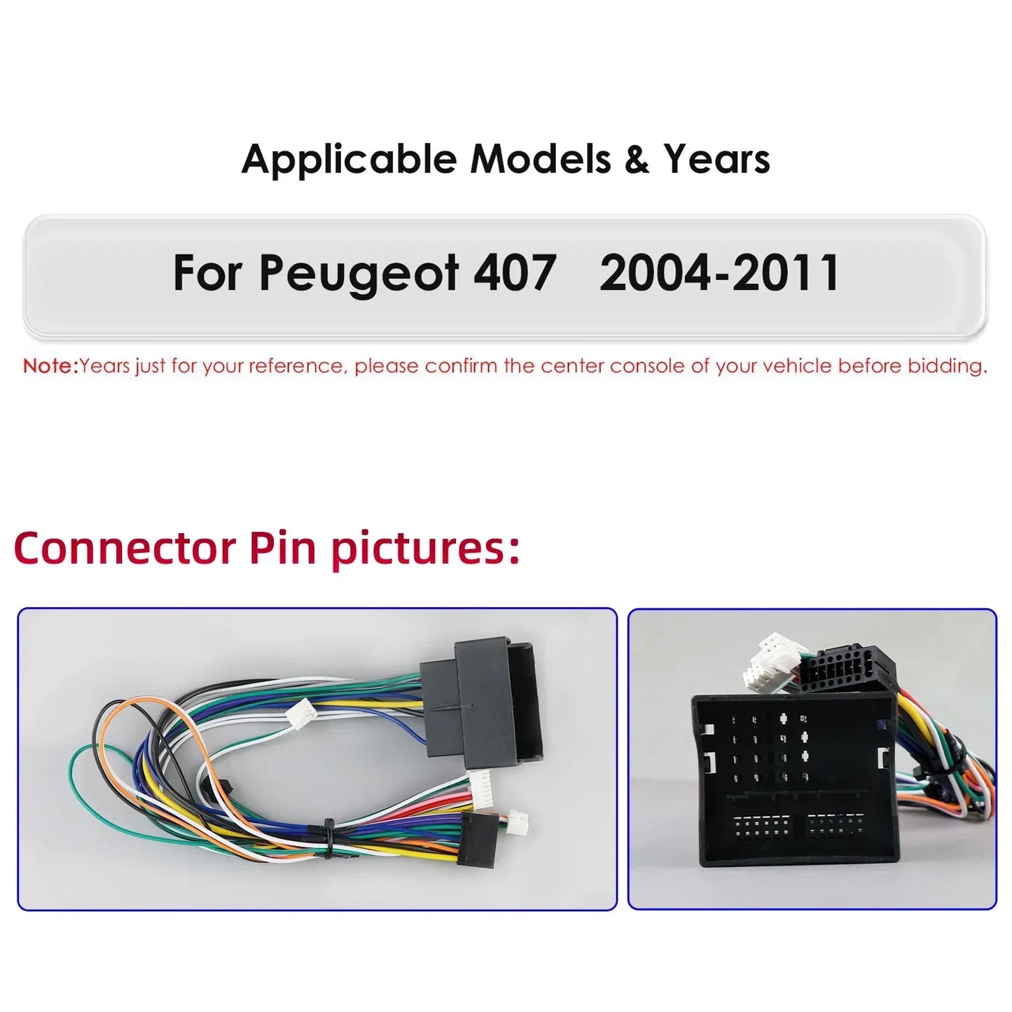 Peugeot 407 SW 2004 - 2011 9,7" Android 14 Carplay Android auto wireless wifi bt gps 4g AUTMQDUN