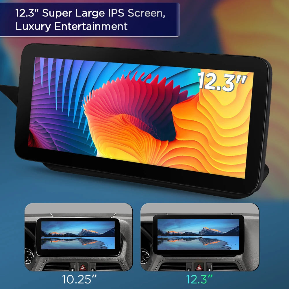 Mercedes W212 S212 NTG4.0 / NTG 5.2 12.3'' Android 12 8+128 Octa core Car Radio CarPlay Android auto 4G QXM2245PM12EL