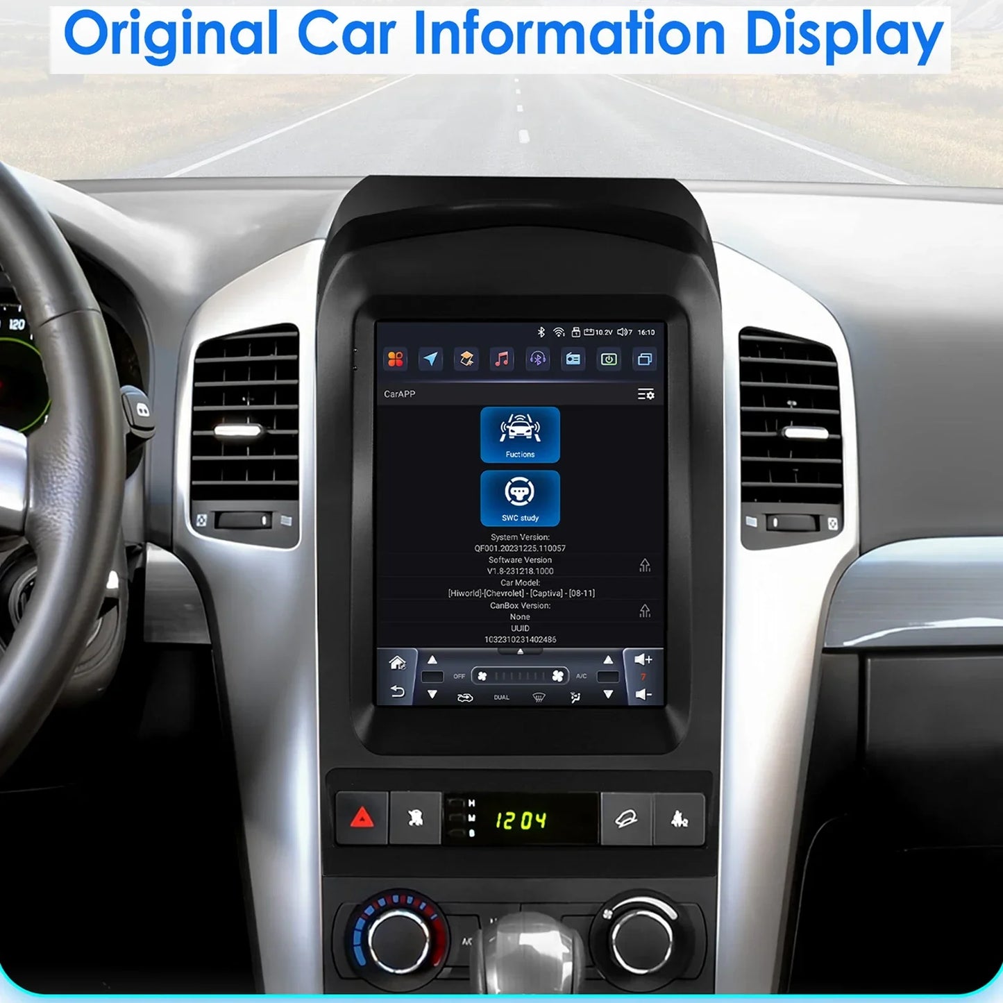 Chevrolet Captiva Sport 2006 - 2012 9,7" Android 14 Carplay Android auto wireless wifi bt gps 4g AUTMYZWN