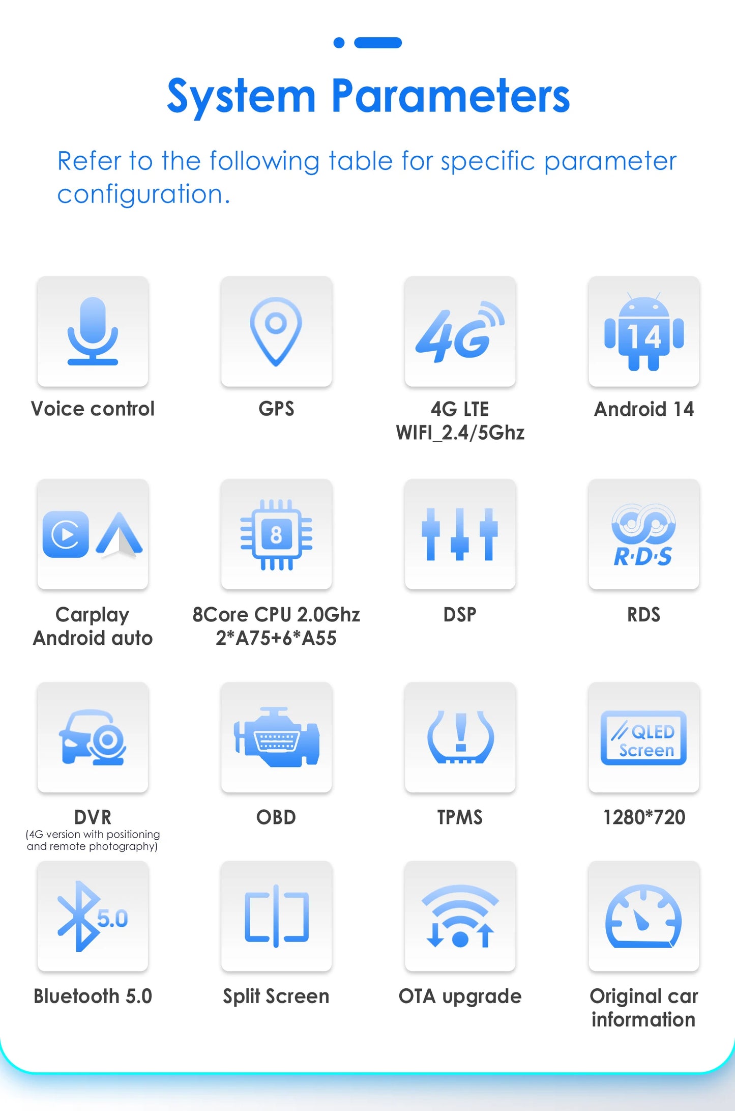 Dacia Logan 2 II Sandero 2 2012-2019 9" Android 14 Carplay Android auto wireless wifi bt gps 4g AUTMH2D9