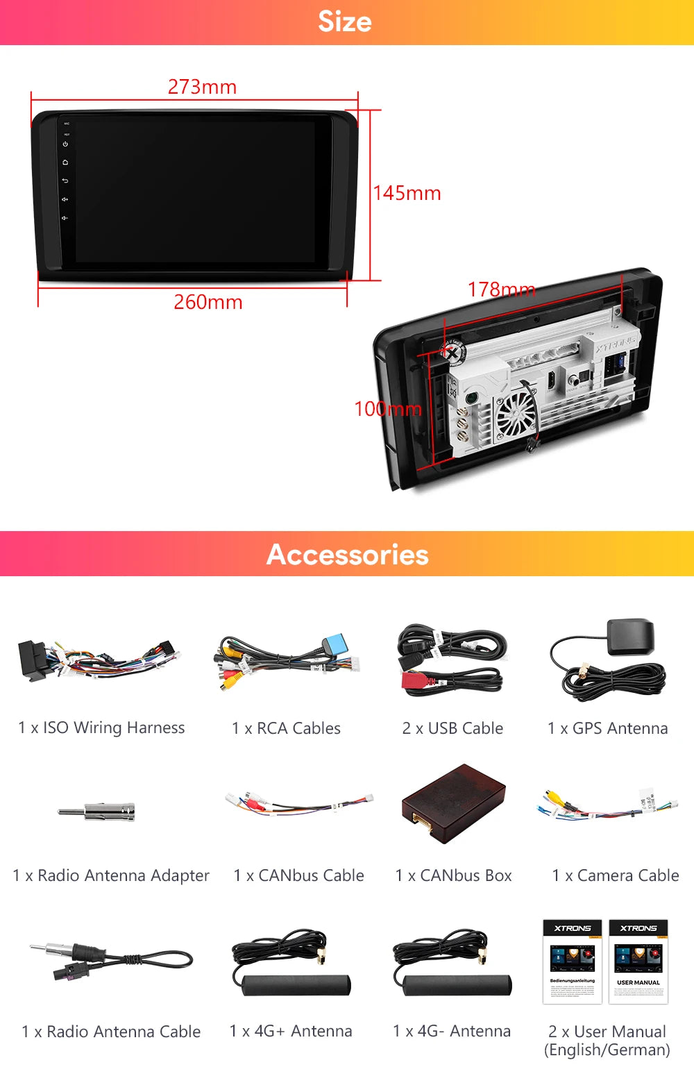 Mercedes Benz W164 9" QLED Car Radio Android 12 Qualcomm 8-core 8+256GB Car Stereo Built in 4G DSP Wireless CarPlay AA IQP92M164P