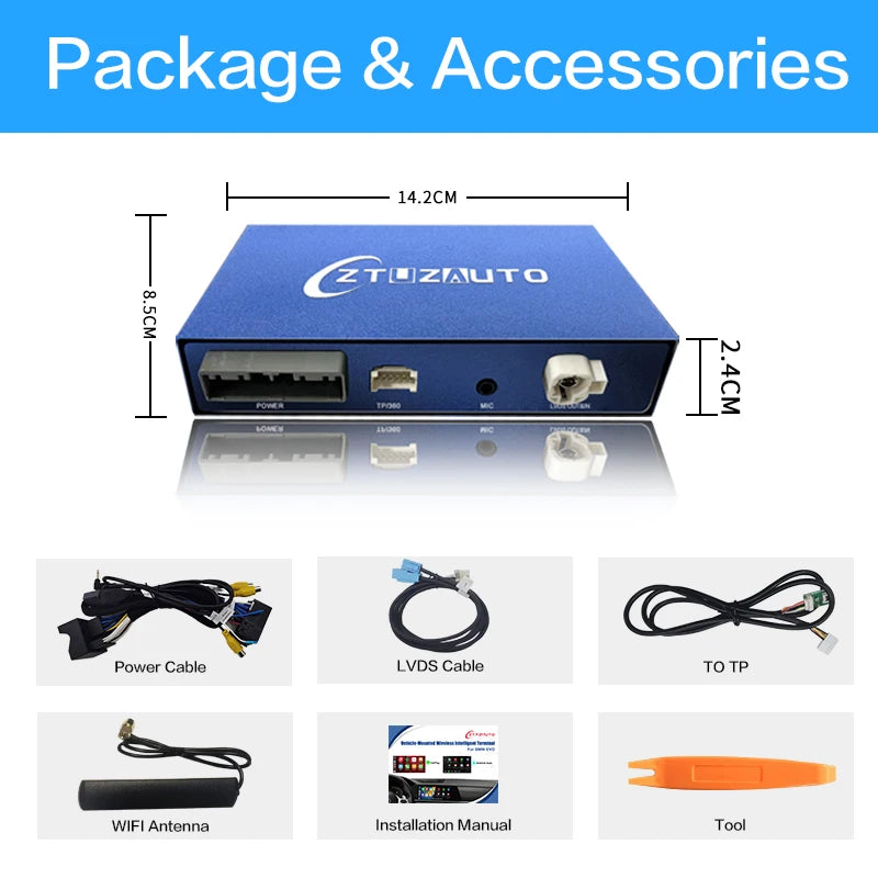 Volvo V40 V60 XC60 S60 S80L dal 2015 Wireless Carplay Android Auto Module Mirror Link Display , Camera AUTMVVXSL