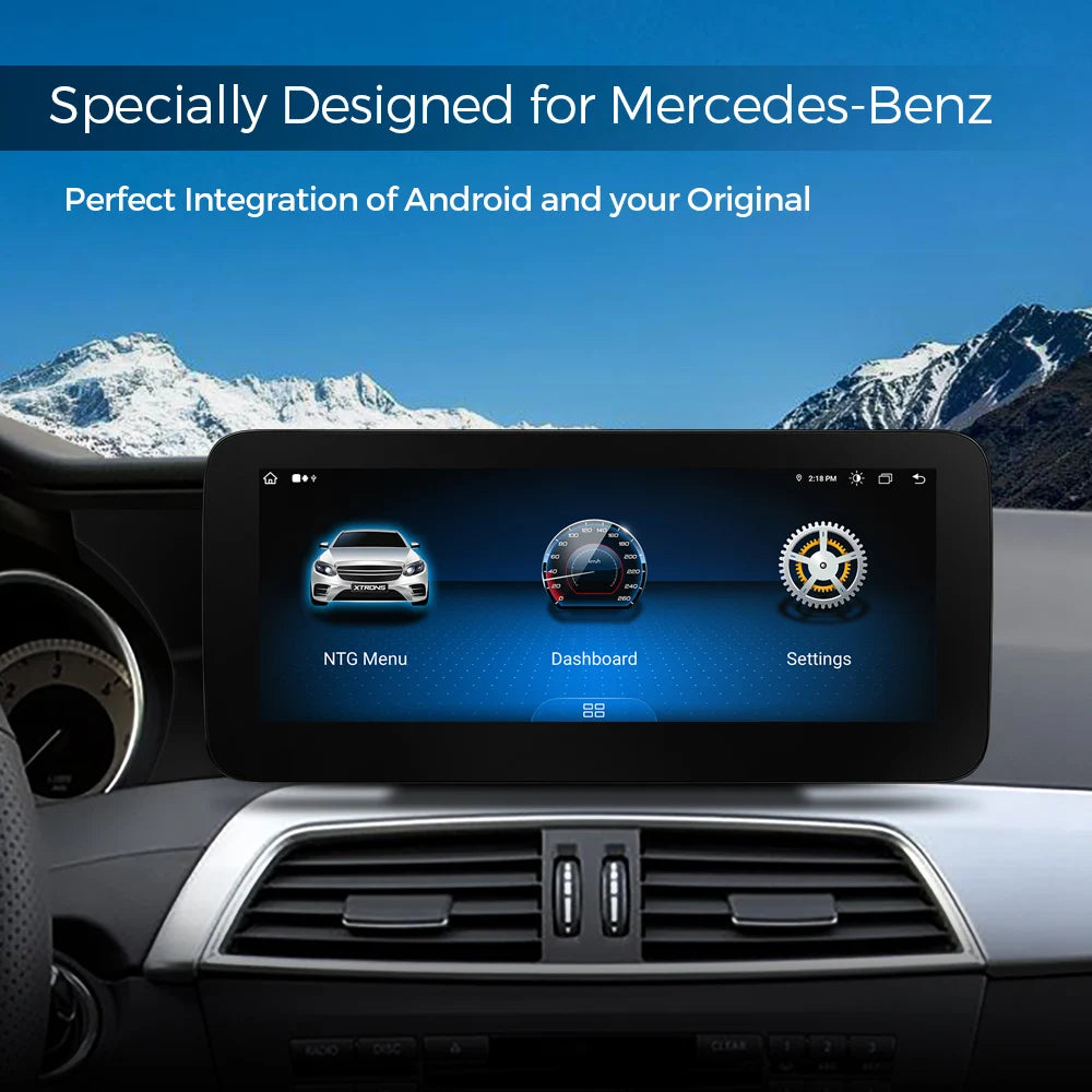 Mercedes E-Class W212 / S218 10.25'' Car Radio Android13 8 Core 8+128GB 4G CarPlay Android Auto WIFI QAM1245M12C45L