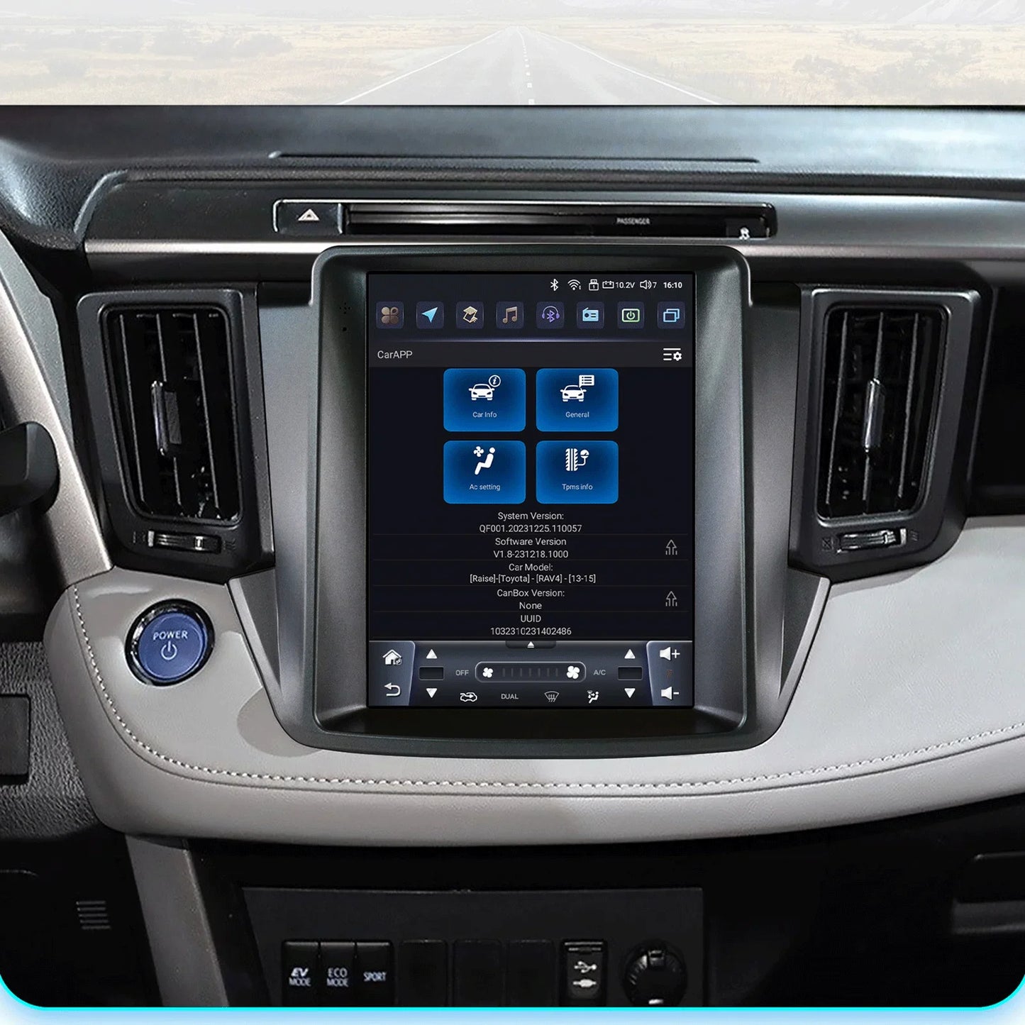 Toyota RAV4 Rav 4 2013-2018 9" Android 14 Carplay Android auto wireless wifi bt gps 4g AUTMKC1N