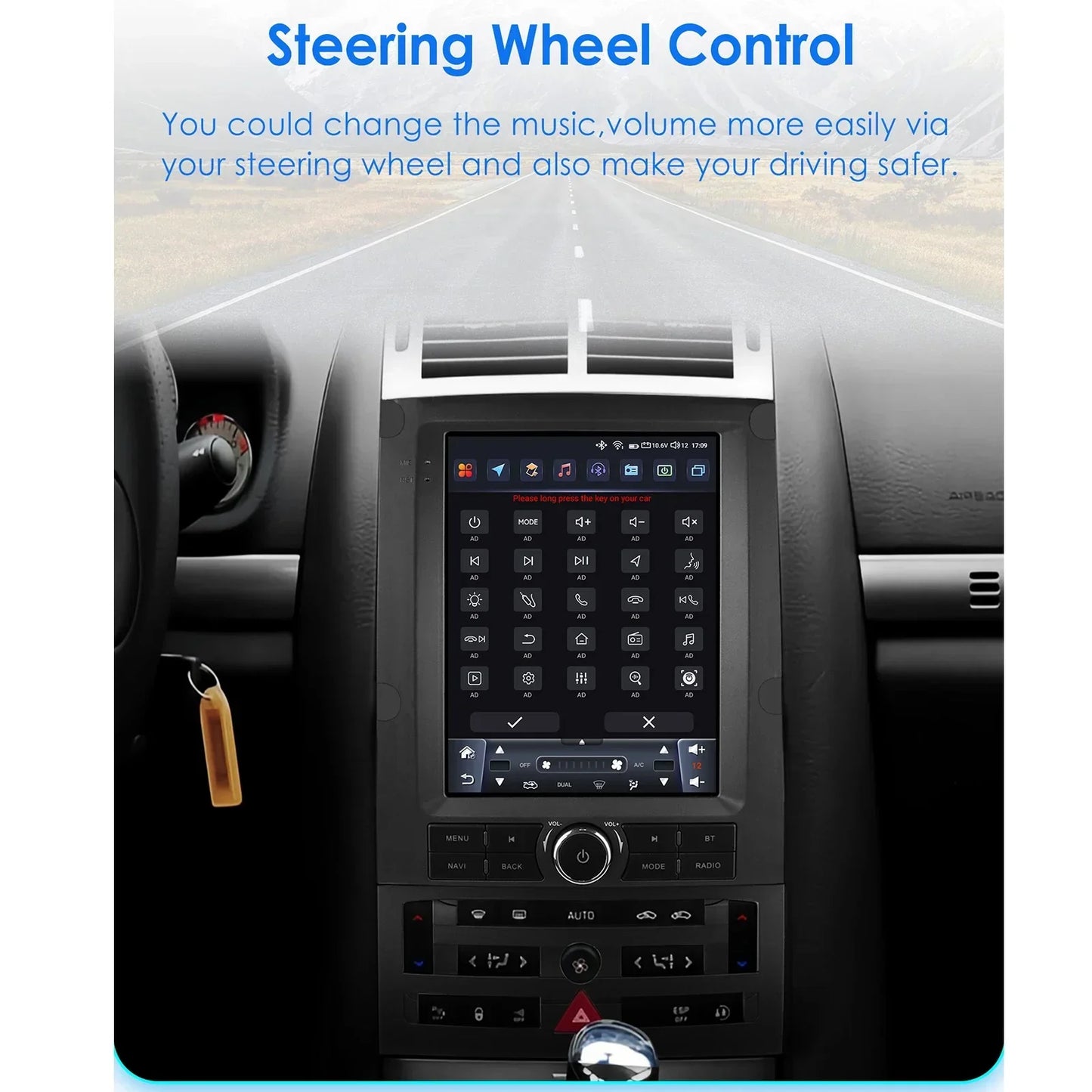 Peugeot 407 SW 2004 - 2011 9,7" Android 14 Carplay Android auto wireless wifi bt gps 4g AUTMQDUN