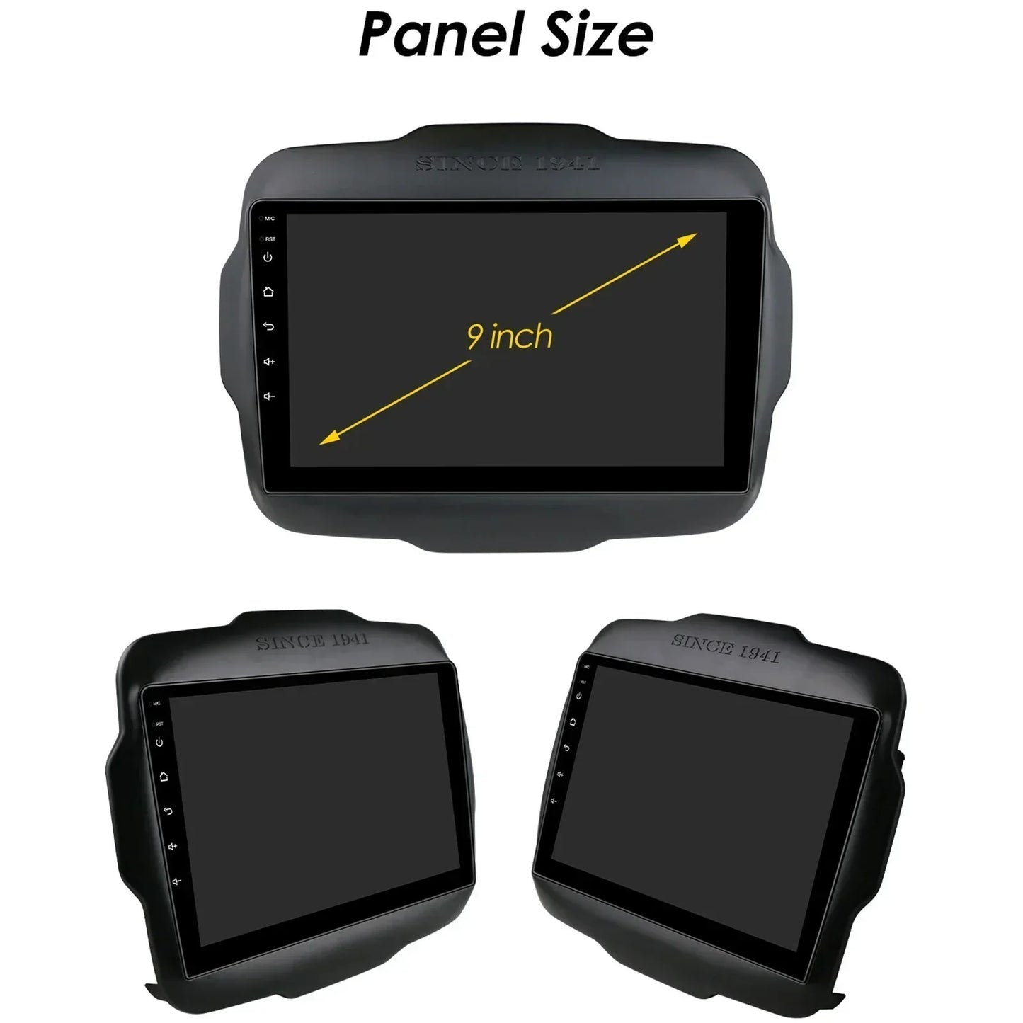Jeep Renegade 2016-2020 9" Android 14 Carplay Android auto wireless wifi bt gps 4g AUTM7T02