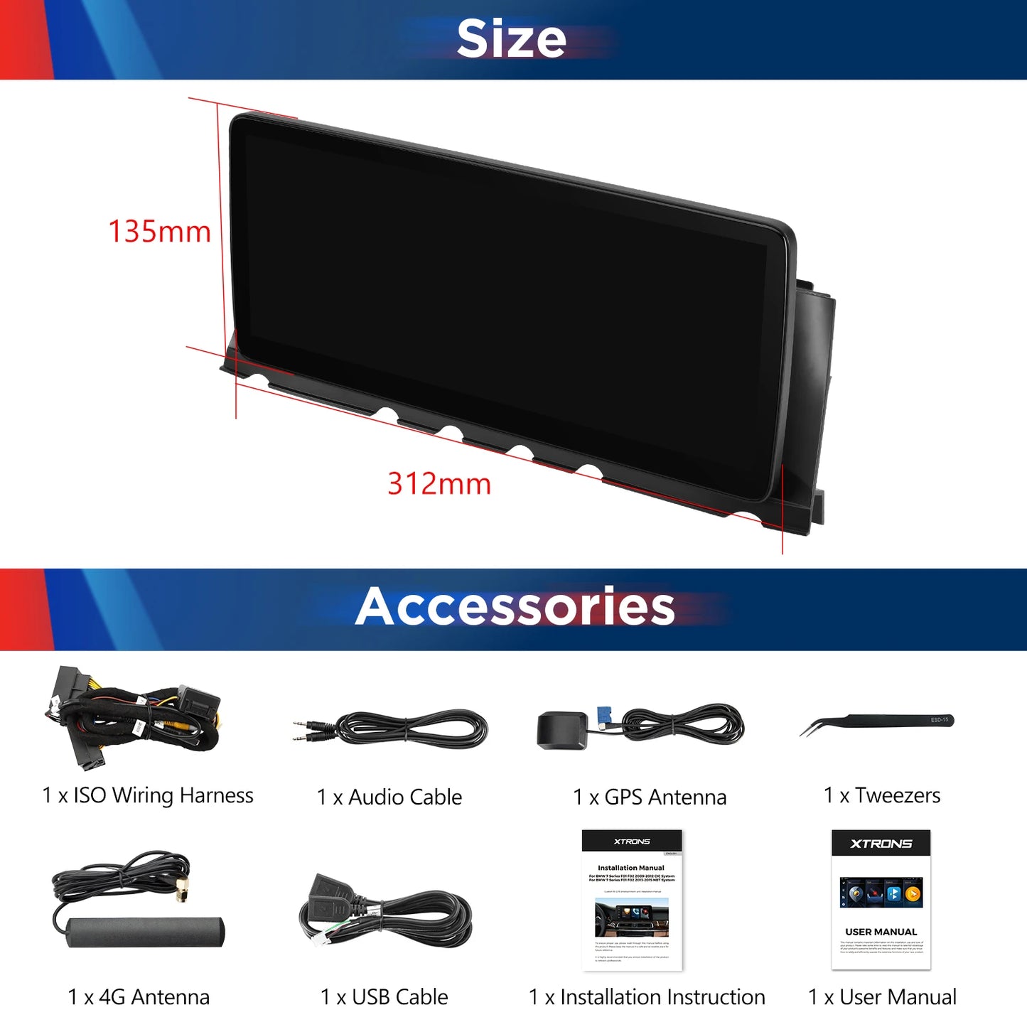 BMW 7 Series F01/ F02 CIC/ NBT 12.3'' Android 13 8 Core 4+64GB Car Radio 4GLTE CarPlay Android Auto DSP QLB22CIB12SV