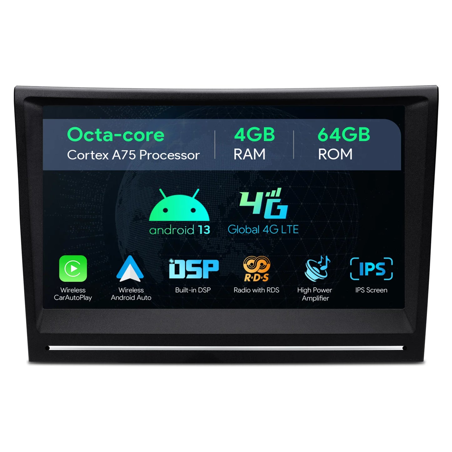 Porsche 911 /Cayman /Boxter 2005-2012 8" Android 13 Radio RDS WIFI BT GPS Stereo Player 4G Built-in CarPlay Android Auto 4GLTEDSP IA82CMPLS