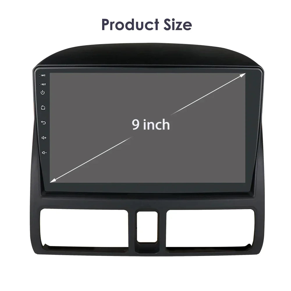 Honda CR-V 2001 - 2006 Android 14 9" Carplay Android auto wireless wifi bt gps 4g RDS AUTMDCRV1