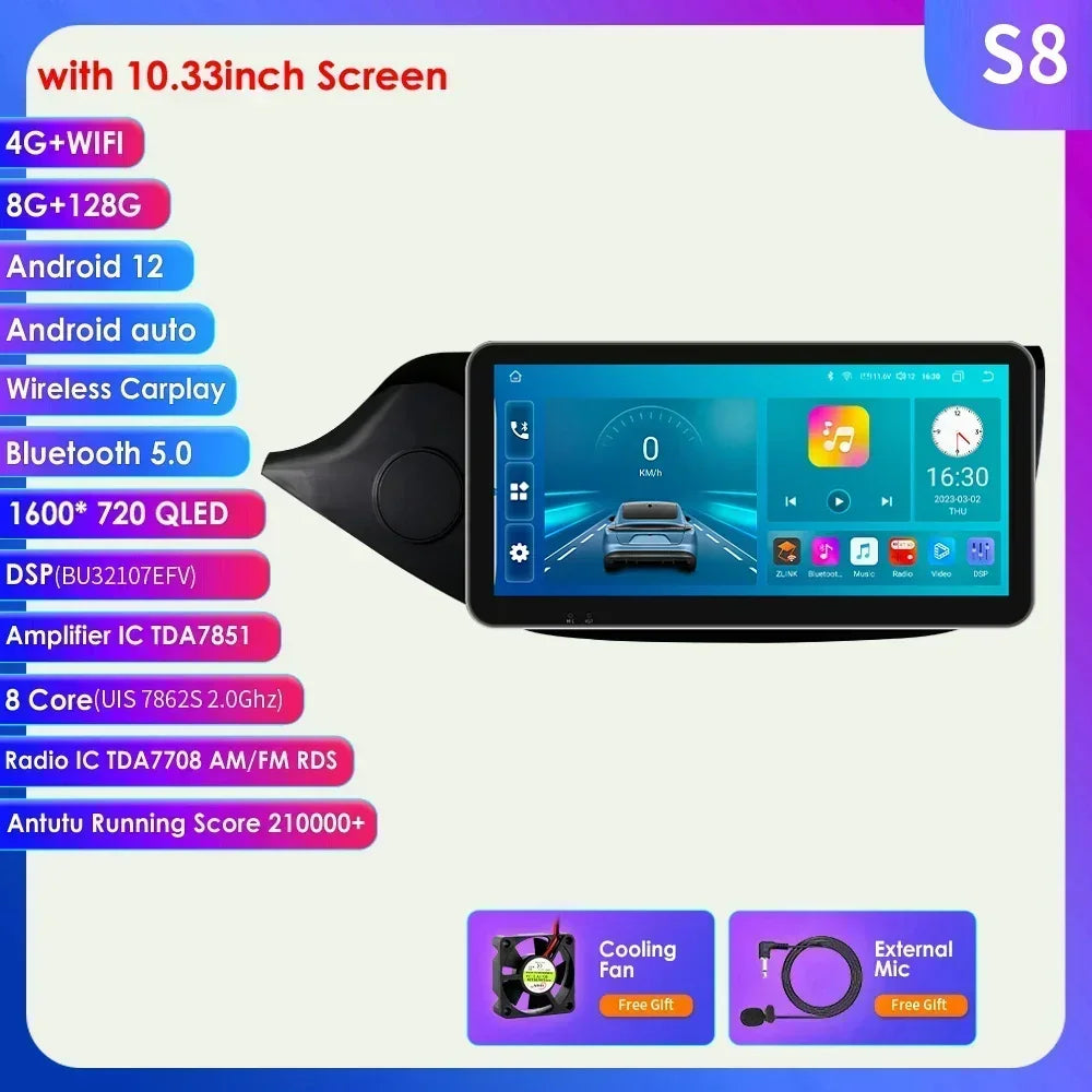 KIA Cee'd JD 2012 - 2016 9" Android 14 Carplay Android auto wireless wifi bt gps 4g AUTMQQ9Z
