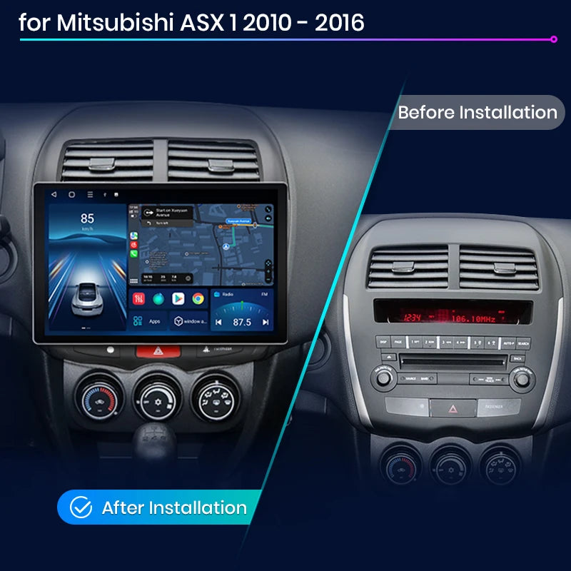 Mitsubishi ASX 1 2010 - 2016 X7 MAX 13.1“ 2K AI Voice Wireless CarPlay Android Auto Car Radio RDS WIFI BTGPS Multimedia autoradio AUTMMTBAXS1
