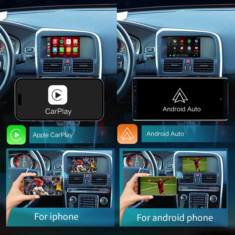 XC60 V60 2014-2017 7" schermo LCD , Wireless CarPlay Android Auto Mirror Link AirPlay gps AUTMVVXCV