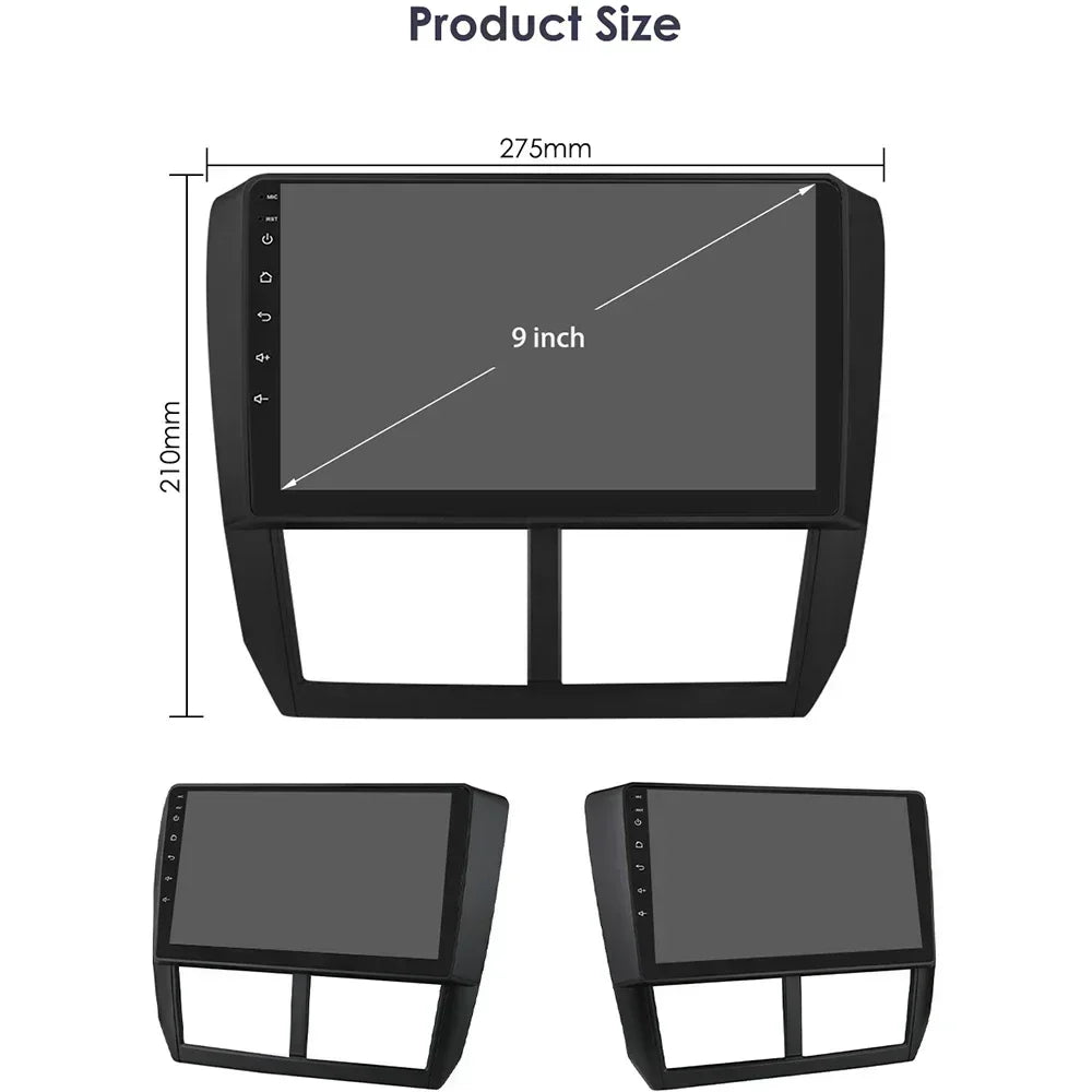 Subaru Forester 3 SH 2007-2013 Impreza WRX " Android 14 Carplay Android auto wireless wifi bt gps 4g AUTMFSTSB