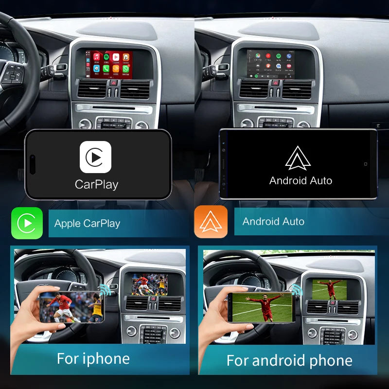 Volvo S60 S60L 2014-2019 7" con schermo LCD Wireless CarPlay Android Auto Mirror Link AirPlay AUTMVVS60L