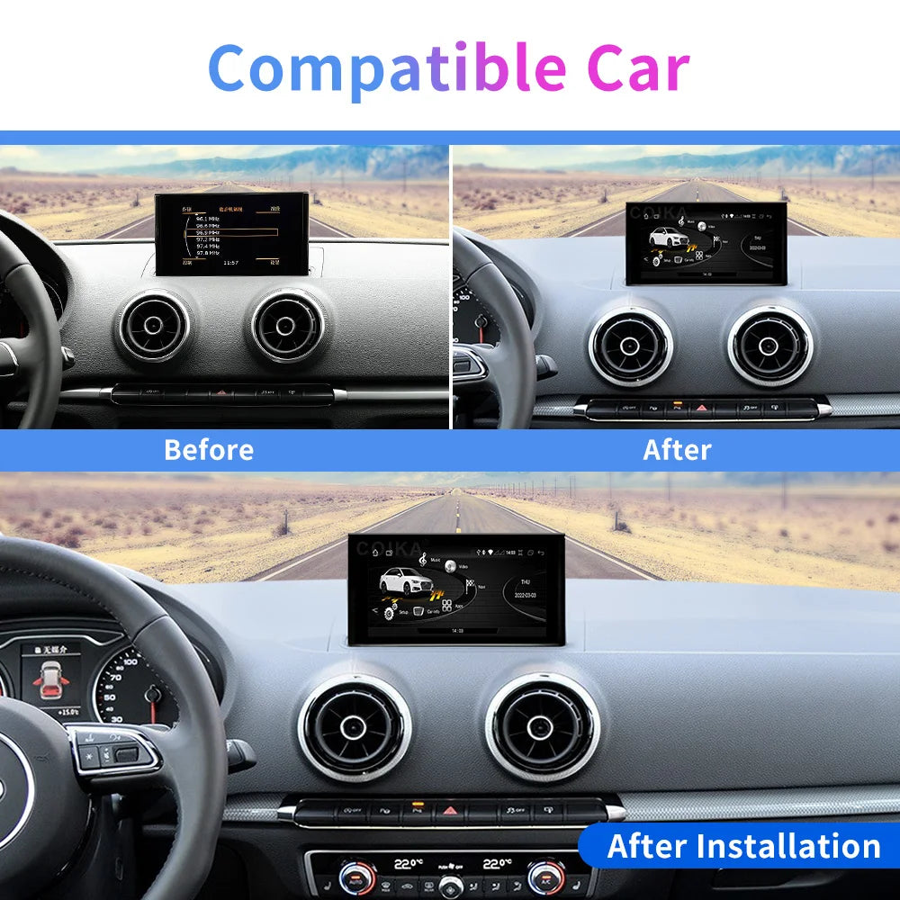 Audi A3 2013-2018 7" Wireless Carplay Android auto GPS BT WIFI 4G Android 13 AUTMADIA37