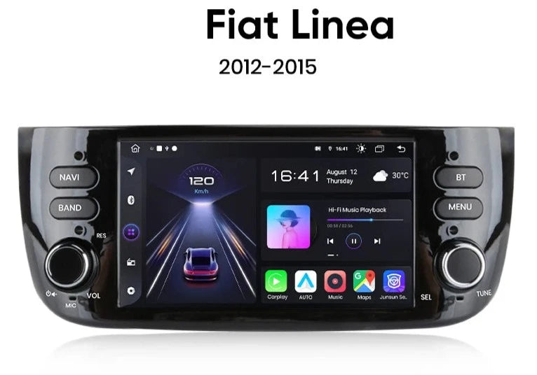 Fiat Punto evo 2012-2015 Carplay Android auto Car Radio Player WIFI GPS BT USB Multimedia autoradio Android 12 AUTMFTPTVE