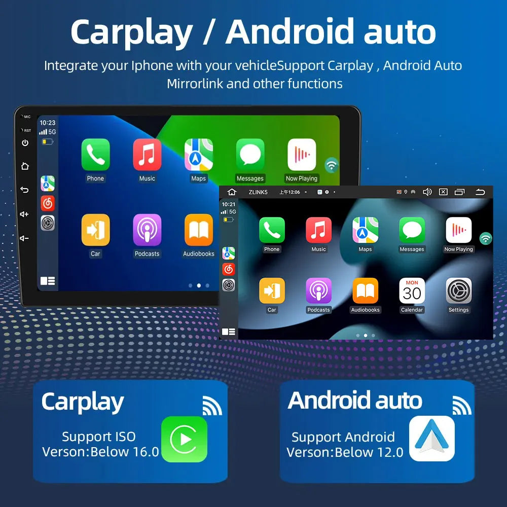 KIA Sportage 2005-2010 9" Android 14 Carplay Android auto wireless wifi bt gps 4g AUTMVR4R