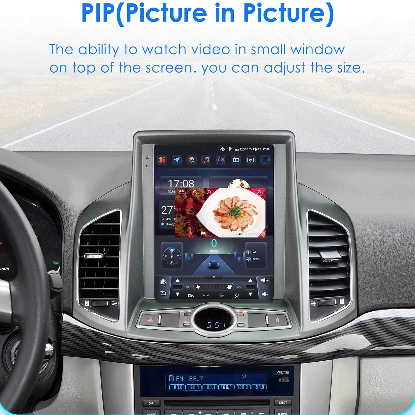 Chevrolet Captiva Sport 2011 - 2017 9,7" Android 14 Carplay Android auto wireless wifi bt gps 4g AUTMXJ6J