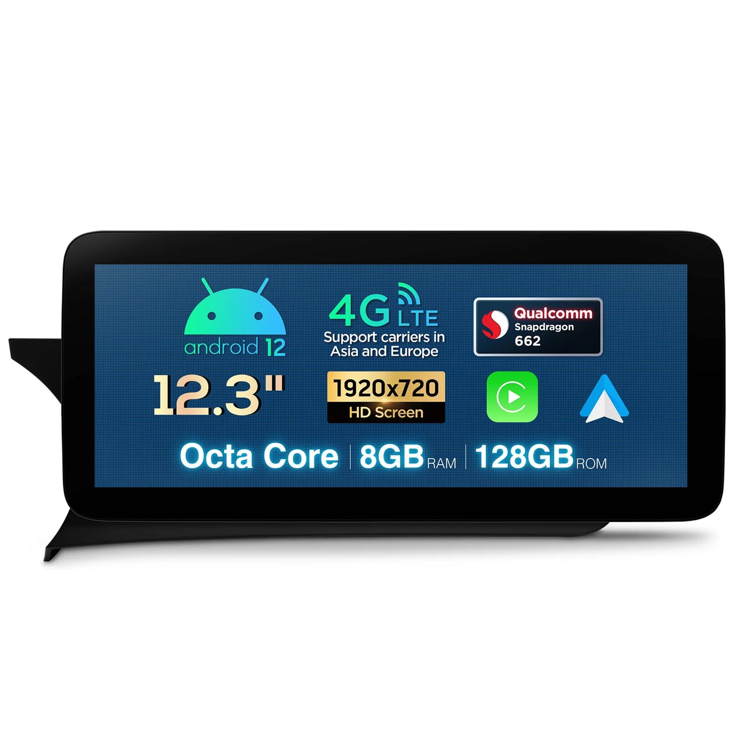 Mercedes W204 NTG 4.5 / 4.7 12.3'' Android12 8+128 Car Radio CarPlay Android Auto 4G QXM2245PM12C45L