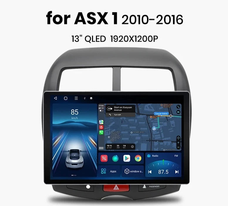 Mitsubishi ASX 1 2010 - 2016 X7 MAX 13.1“ 2K AI Voice Wireless CarPlay Android Auto Car Radio RDS WIFI BTGPS Multimedia autoradio AUTMMTBAXS1