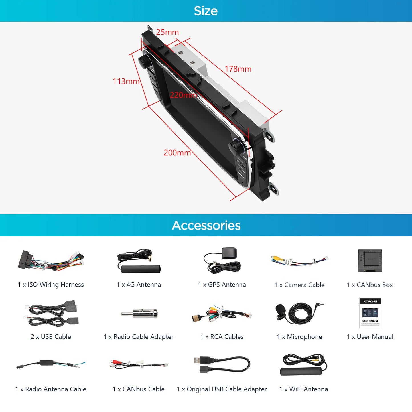 FORD Focus Ⅱ (2008-2011), Mondeo (2007-2011), C-Max (2008-2011), S-Max (2008-2010) 7" Android 13 Quad Core 4+64GB Car Multimedia Player WIFI GPS BT RDS DSP CarPlay Android Auto 4GLTE PX72FSFBL
