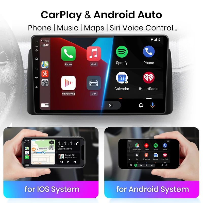 Peugeot 207 207CC 2006 - 2015 Car Radio rds WIFI BT GPS wireless CarPlay Android Auto car intelligent systems AUTMPEG207