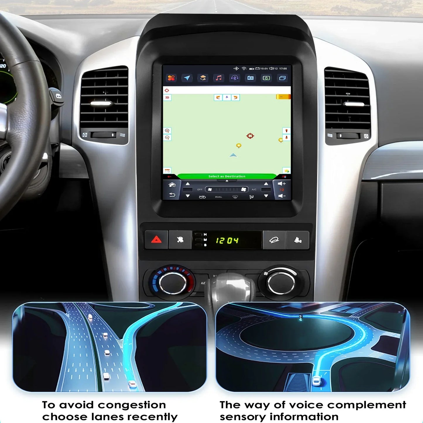 Chevrolet Captiva Sport 2006 - 2012 9,7" Android 14 Carplay Android auto wireless wifi bt gps 4g AUTMYZWN