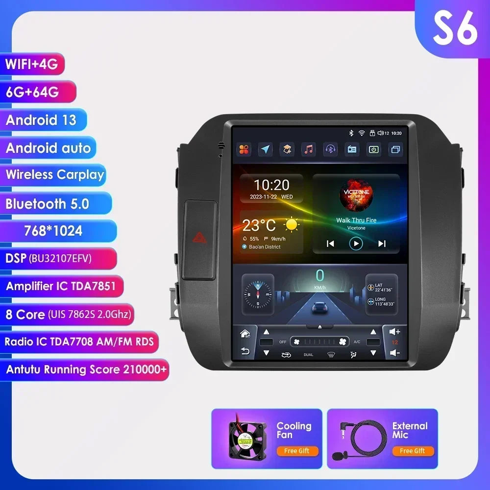 KIA Sportage 3 2010-2016 9,7" Android 14 Carplay Android auto wireless wifi bt gps 4g AUTMI8LU