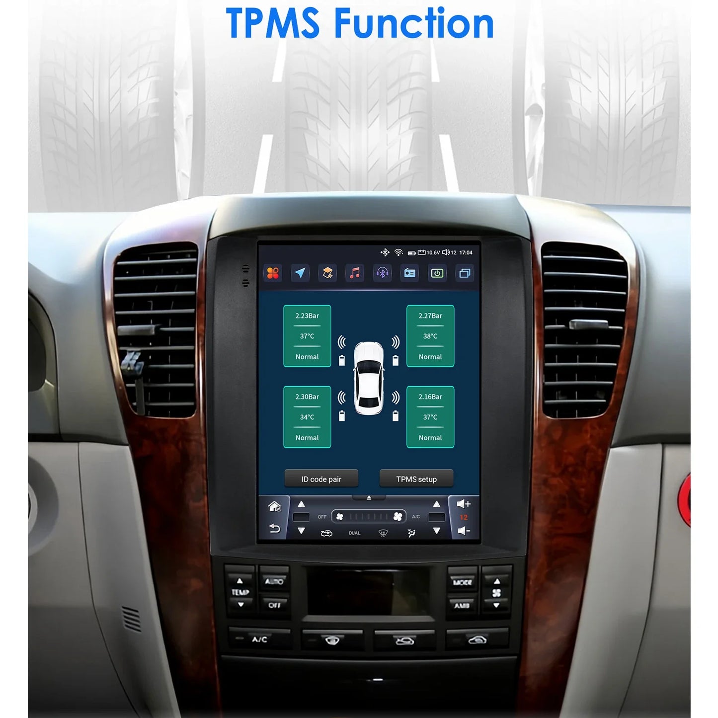 Kia Sorento BL 2002-2006 9,7" Android 14 Carplay Android auto wireless wifi bt gps 4g AUTMUUSA