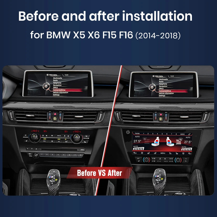Schermo digitale touch da 10.25 " per Aria Condizionata BMW X5 F15 X6 F16 2014-2018 Display con comandi vocali AUTMPNLDGA3