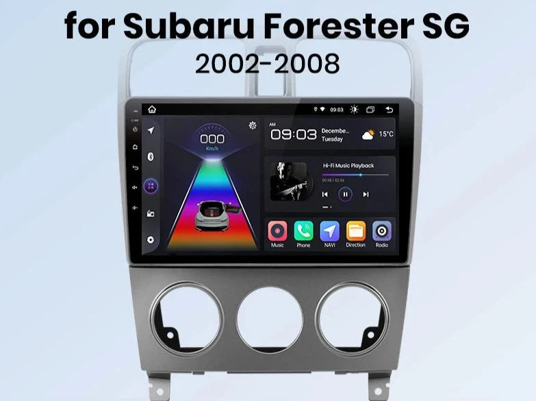 Subaru Forester SG 2002 - 2008 Car Radio RDS WIFI BT GPS wireless CarPlay Android Auto car intelligent systems AUTMSUBFRT