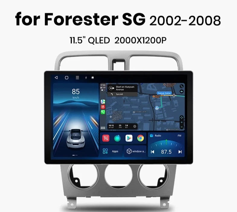 Subaru Forester SG 2002-2008 X7 PRO 11.5“ 2K AI Voice Wireless CarPlay Android Auto Car Radio RDS WIFI GPS BT Multimedia autoradio AUTMSUBFST13