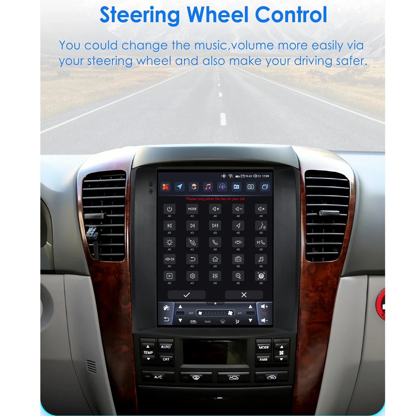 Kia Sorento BL 2002-2006 9,7" Android 14 Carplay Android auto wireless wifi bt gps 4g AUTMUUSA