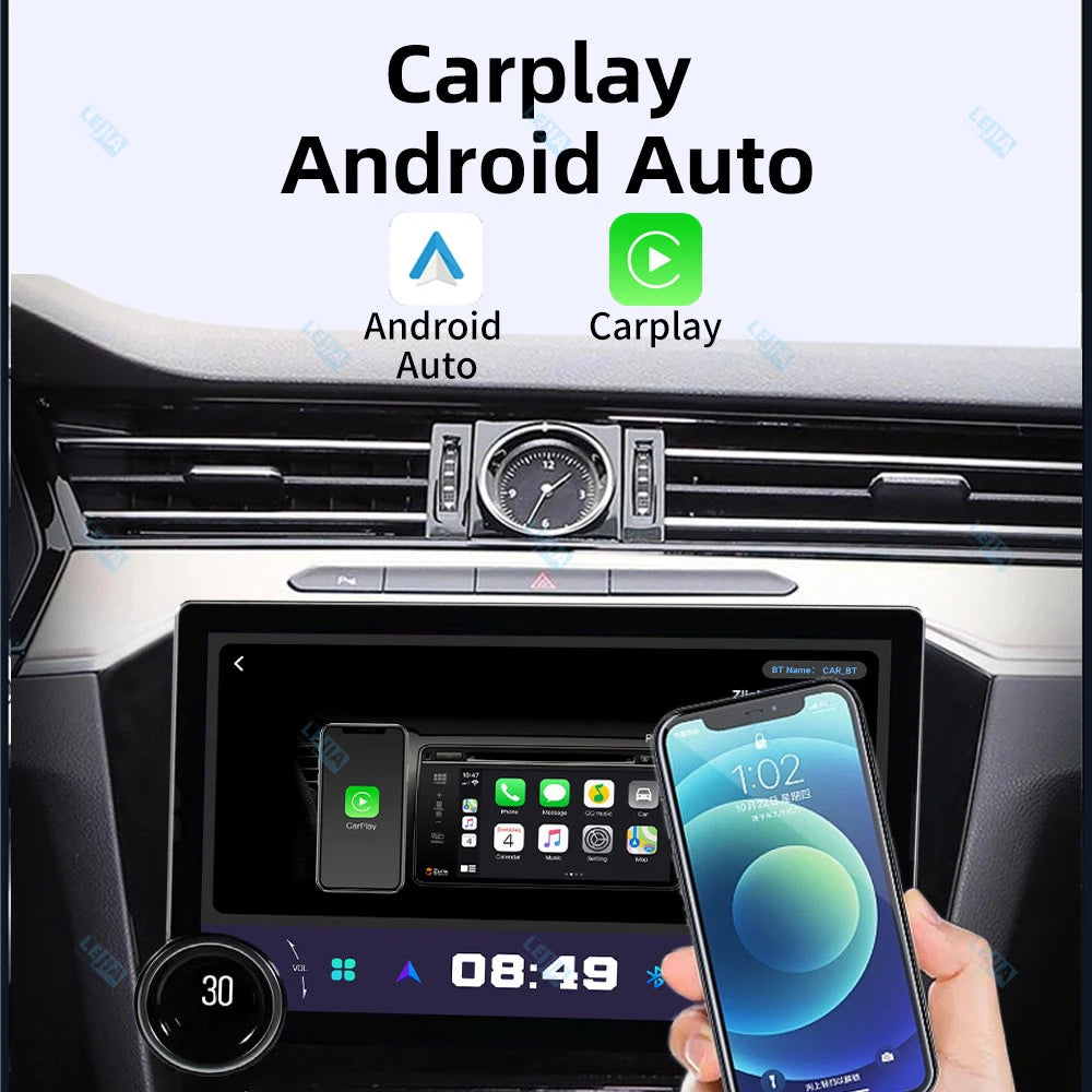 11.8 " Screen 2 Din 10 core Android 13 Radio RDS Navi Carplay Android auto WiFi usb AUTMUNI11
