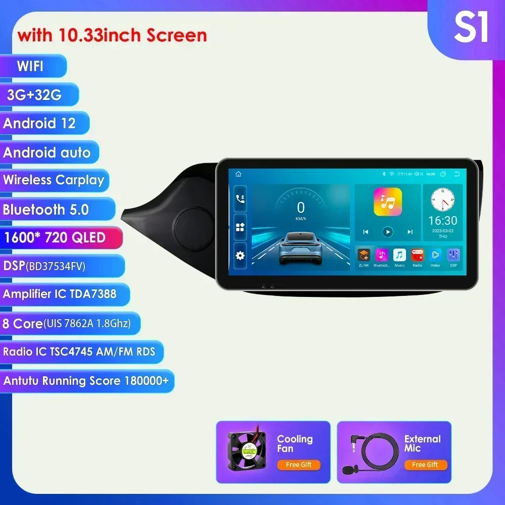 KIA Cee'd JD 2012 - 2016 9" Android 14 Carplay Android auto wireless wifi bt gps 4g AUTMQQ9Z