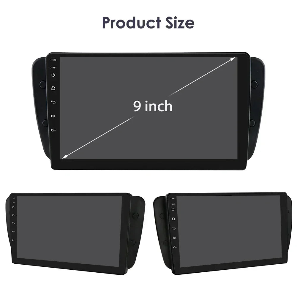 Seat Ibiza 6j 2009 - 2013 9" Android 14 Carplay Android auto wireless wifi bt gps 4g AUTMZM57
