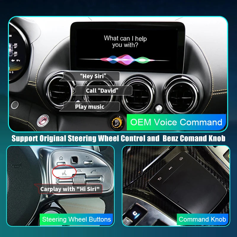 Mercedes Benz GT R 2019 Wireless CarPlay Android Auto Mirror Link AirPlay Navigation GPS AUTMBGTR