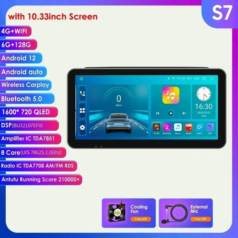 Fiat Ducato Peugeot Boxer Citroen Jumper 2 2006-2022 9" Android 14 Carplay Android auto wireless wifi bt gps 4g AUTM7UCV