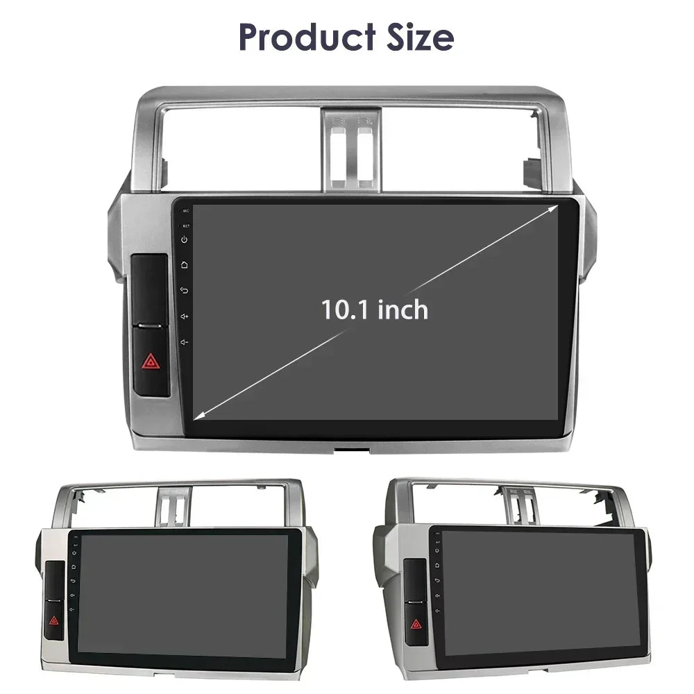 Toyota Land Cruiser Prado 150 2013 - 2017 9" Android 14 Carplay Android auto wireless wifi bt gps 4g AUTMPRCLLT