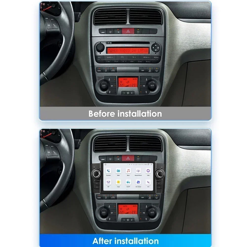 Fiat Grande Punto 7" Android 14 Carplay Android auto wireless wifi bt gps 4g AUTMQ2E8
