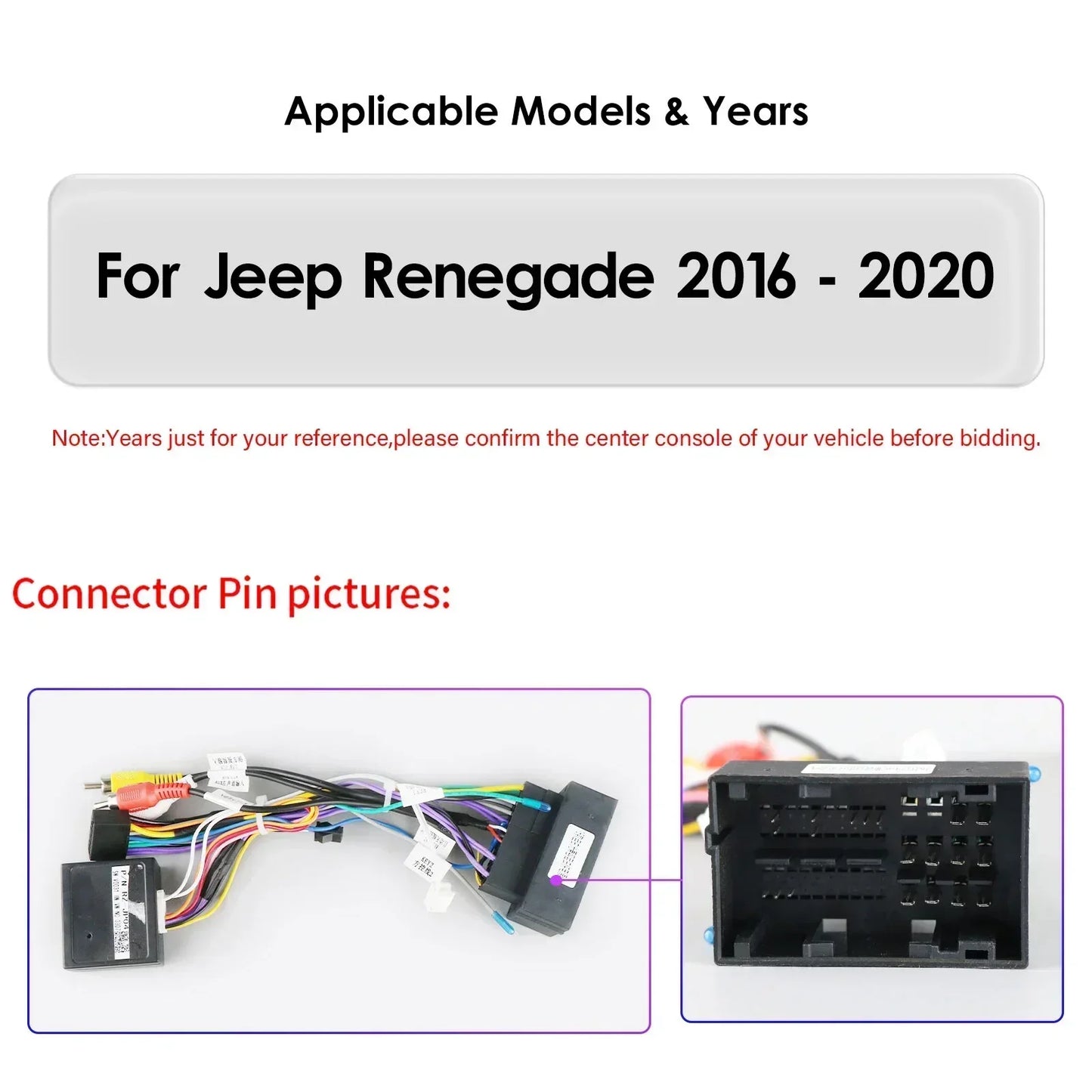 Jeep Renegade 2016-2020 9" Android 14 Carplay Android auto wireless wifi bt gps 4g AUTM7T02