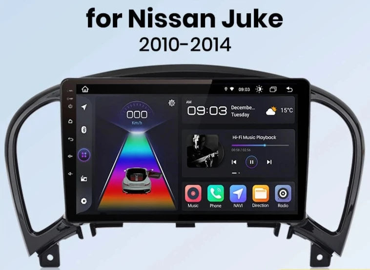 Nissan Juke YF15 2010 - 2014 V1pro AI Voice 2 din Android Auto Carplay Radio RDS WIFI GPS BT 4G Car Multimedia AUTMNSJK9