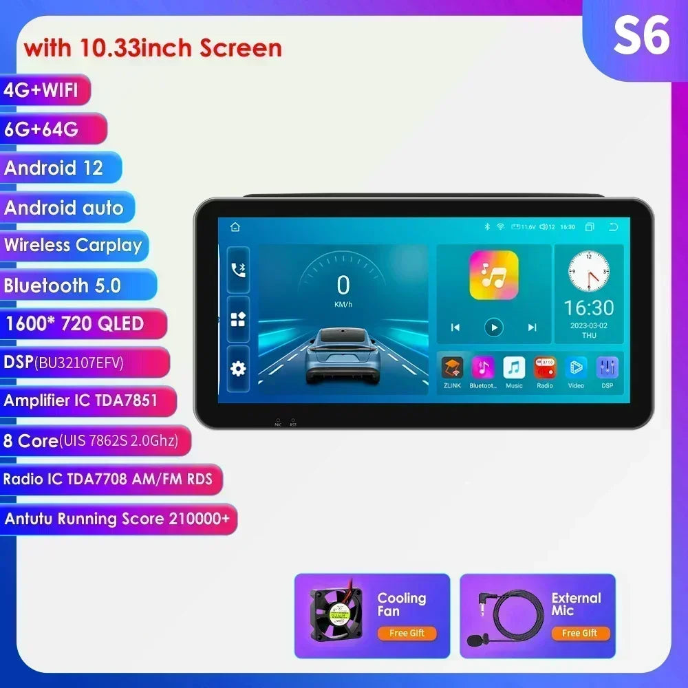 Fiat Ducato Peugeot Boxer Citroen Jumper 2 2006-2022 9" Android 14 Carplay Android auto wireless wifi bt gps 4g AUTM7UCV