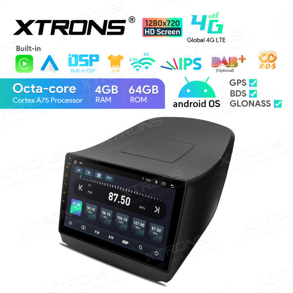 Hyundai IX35/Tucson 10.1'' Android 13 Octa Core 4+64GB Car Radio RDS WIFI GPS BT Car Multimedia Player DSP CarPlay Android auto 4G LTE IAP1235HS