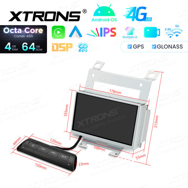 Land Rover Freelander 2 2007-2012 Android 14 Octa Core 4+64 GB 7 pollici,Carplay Android Auto RDS ID70DLRL