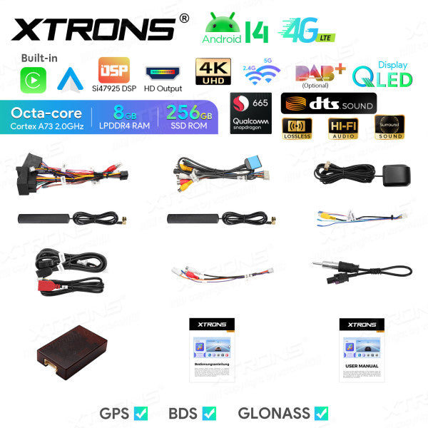 BMW E46 M3/ Rover 75/ MG ZT 7" Android 14 8/256 gb octacore Car Radio DVD Player 4G DSP CarPlay Android Auto wireless IQ7446BL