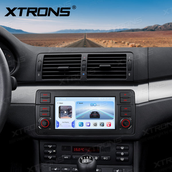 BMW E46 M3/ Rover 75/ MG ZT 7" Android 14 8/256 gb octacore Car Radio DVD Player 4G DSP CarPlay Android Auto wireless IQ7446BL