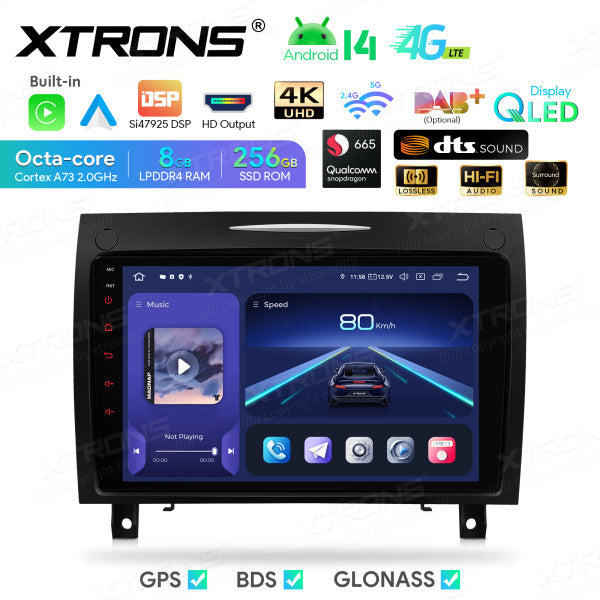 Mercedes SLK-Class R171 9" Android 14 4+64 GB Car Radio DSP Wireless CarPlay Android auto 4G WIFI IDP90M350