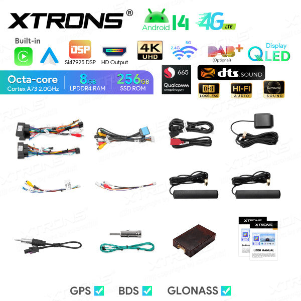 Mercedes SLK-Class R171 9" Android 14 4+64 GB Car Radio DSP Wireless CarPlay Android auto 4G WIFI IDP90M350